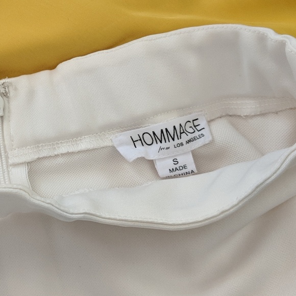 HOMMAGE LA White Pencil Skirt - Picture 4 of 8